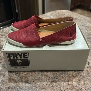 Frye Mela is Slip On Burnt Red Leather Slip-On Loafers. Size 5.5 ❤️‍🔥